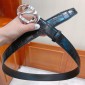 Replica Ermenegildo Zegna Silver buckle belt ASS02054