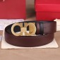 Replica Golden Ferragamo buckle belt ASS02070