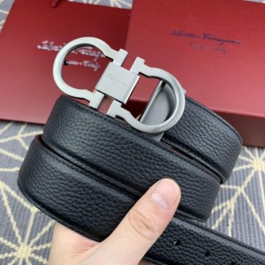 Silver Ferragamo buckle belt ASS02080