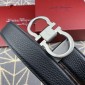 Replica Silver Ferragamo buckle belt ASS02080