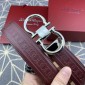 Replica Silver Ferragamo buckle belt ASS02084