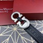 Replica Silver Ferragamo buckle belt ASS02085