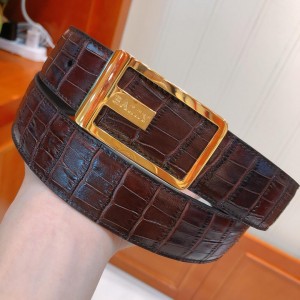 Rectangula Ferragamo Gold buckle belt ASS02097