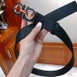 Replica Black silver Ferragamo belt ASS02104