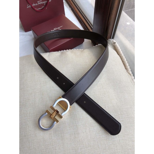 Ferragamo Gold silver buckle belt ASS02118