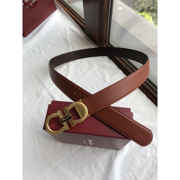 Ferragamo brown Golden belt ASS02123