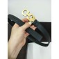 Replica Classy Black Ferragamo Gold buckle belt ASS02129