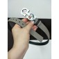 Replica Silver Grey Ferragamo buckle belt ASS02131