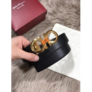 Dark Gold Ferragamo belt ASS02133