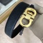 Replica Shiny Gold Ferragamo belt ASS02134