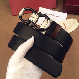 Ferragamo black buckle belt  ASS02157