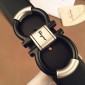 Replica Ferragamo black buckle belt  ASS02157