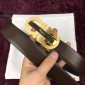 Replica Golden Ferragamo brown leather belt ASS02159