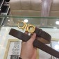 Replica Brown Golden buclkle belt ASS02163