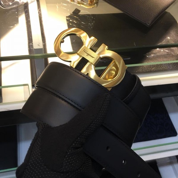 Golden buckle Ferragamo buckle belt ASS02168