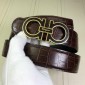 Replica Brown Gold Ferragamo belt ASS02183