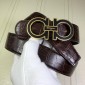 Replica Brown Gold Ferragamo belt ASS02183