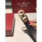 Replica Shiny Gold Ferragamo buckle belt ASS02187