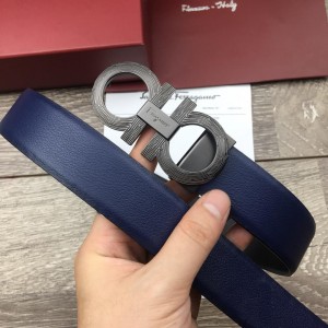 Ferragamo silver buckle belt ASS02191