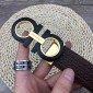 Replica Black Ferragamo Gold belt ASS02199