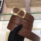 Replica Gold Rectangular Ferragamo buckle belt ASS02207