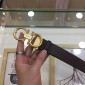 Replica Black Leather Gold Buckle Ferragamo belt ASS02210