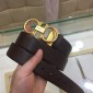 Replica Black Leather Gold Buckle Ferragamo belt ASS02210