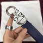 Replica Silver Blue Ferragamo belt ASS02218