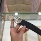 Replica Black Silver Ferragamo buckle belt ASS02223