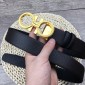 Replica Black leather Gold Ferragamo buckle belt ASS02224