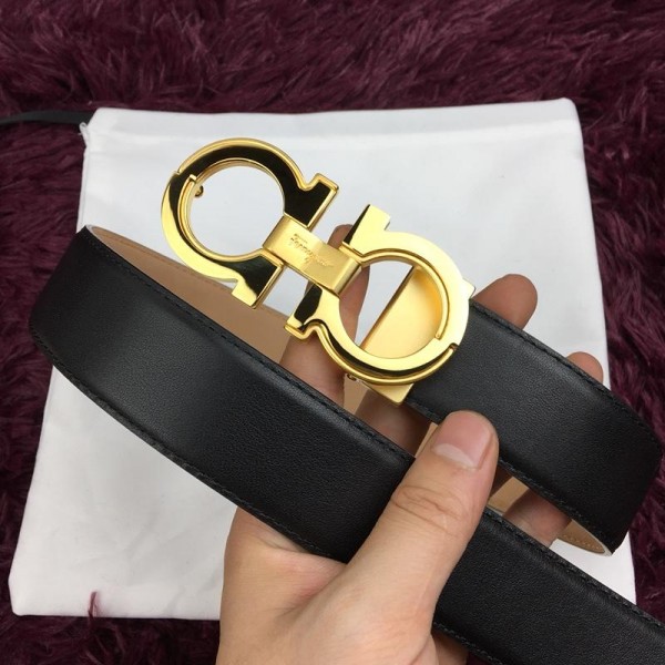 Golden Ferragamo belt ASS02227