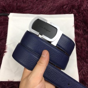 Ferragamo Blue silver belt ASS02232