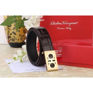 Rectangular Golden buckle belt ASS02246