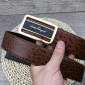 Replica Dark Brown Golden Ferragamo belt ASS02252