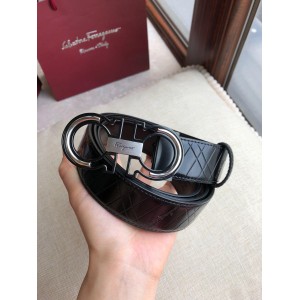 Ferragamo Gold leather buckle belt ASS02256