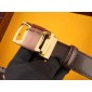 Replica Salvatore Brown Ferragamo Gold buckle belt ASS02270