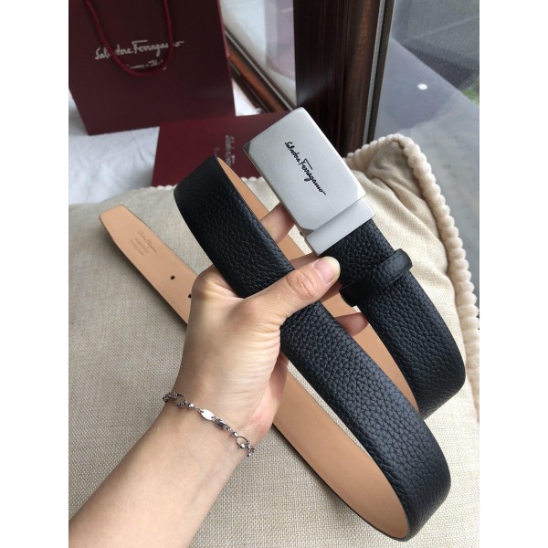 Salvatore Ferragamo Silver buckle belt ASS02271