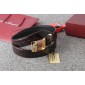 Replica Salvatore Ferragamo Black leather Gold buckle belt ASS02272