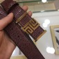 Replica Dark Brown 2G Givenchy buckle belt ASS02278