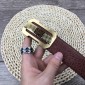 Replica Brown leather 4G Gold Givenchy belt ASS02282