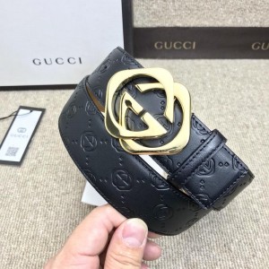 Black Gucci Gold Buckle belt ASS02298