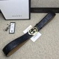 Replica Black Gucci Gold Buckle belt ASS02298