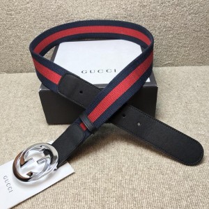 Gucci Interlocking G Silver Buckle belt ASS02307