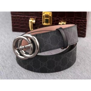 Gucci Interlocking G Silver Buckle belt ASS02309