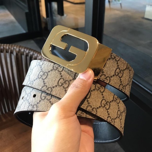 Gucci Interlocking G-Square Gold belt ASS02315