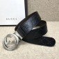 Replica Interlocking Gucci Silver belt ASS02318