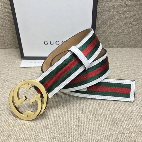 Gucci Interlocked G Gold Buckle belt ASS02322