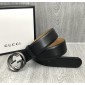 Replica Interlocking G Gucci black buckle belt ASS02334