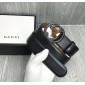 Replica Interlocking G Gucci black buckle belt ASS02334