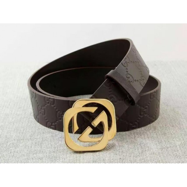 Gucci Golden Interlocking G buckle belt ASS02336